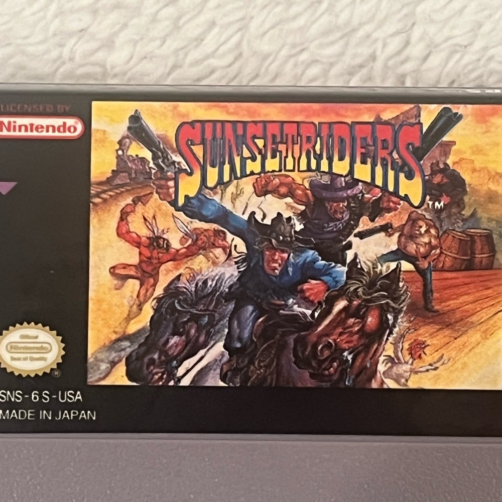Super Nintendo Sunset Riders Game - Picture 2 of 6